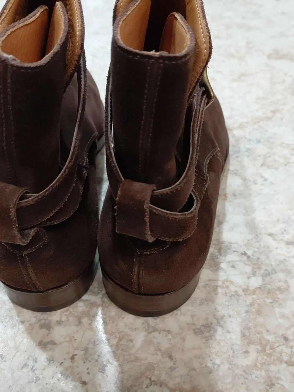 Beautiful Ralph Lauren Brown Suede Jodhpur Boot US 11.5 Excellent Condition